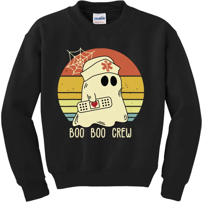 Boo Boo Crew Nurse Halloween Nurse For Women Kids Sweatshirt