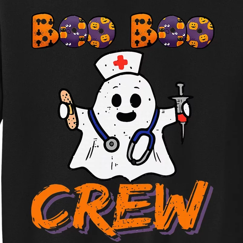 Boo Boo Crew Nurse Lazy Halloween Costume Gift Tall Sweatshirt