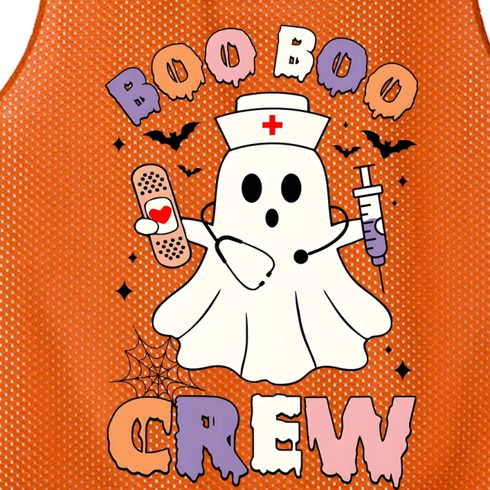 Boo Boo Crew Halloween Nurse Mesh Reversible Basketball Jersey Tank