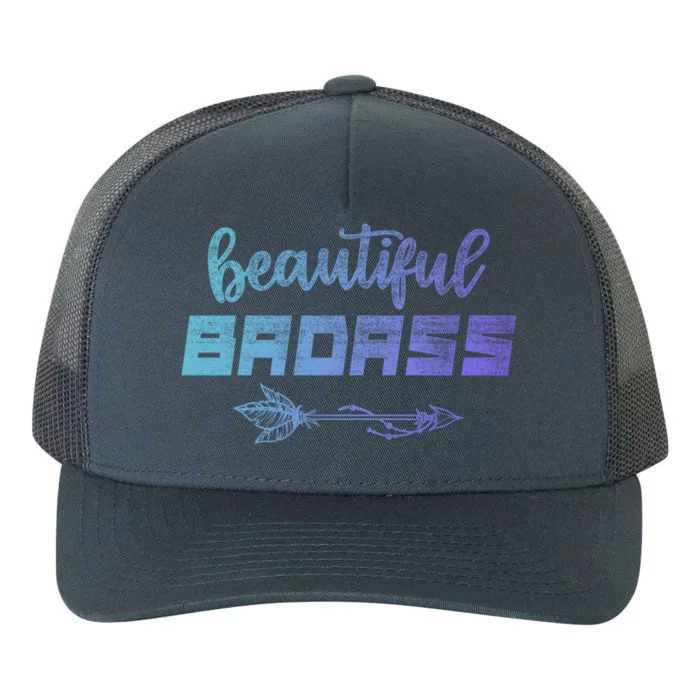 Beautiful Badass Country Gift Empowered Gift Yupoong Adult 5-Panel Trucker Hat