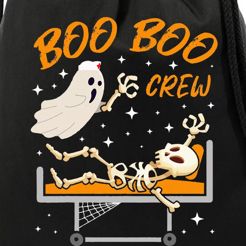 Boo Boo Crew Halloween Ghost Doctor Paramedic EMT Nurse Drawstring Bag