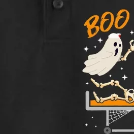 Boo Boo Crew Halloween Ghost Doctor Paramedic EMT Nurse Dry Zone Grid Performance Polo