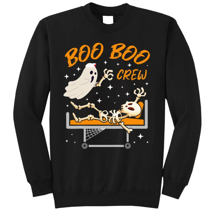 Boo Boo Crew Halloween Ghost Doctor Paramedic EMT Nurse Tall Sweatshirt