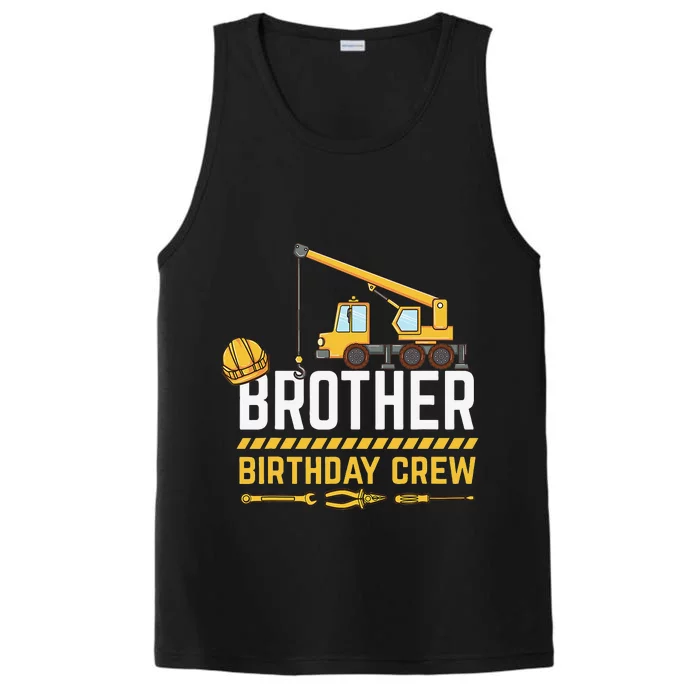 Brother Birthday Crew Construction Birthday Performance Tank