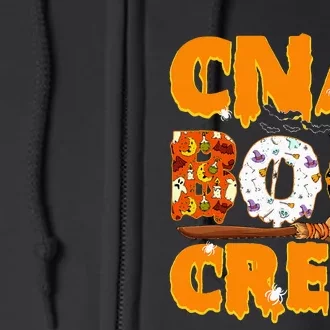 Boo boo Crew CNA Halloween Ghost Costume Matching Full Zip Hoodie