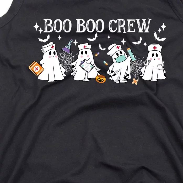 Boo Boo Crew Nurse Ghost Funny Halloween Tank Top