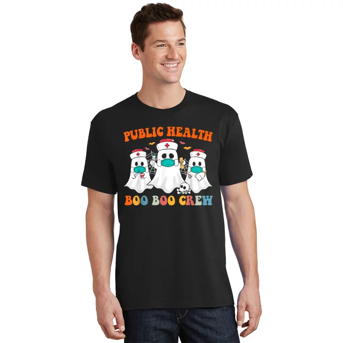 Boo Boo Crew For Public Health Nurse Halloween Scrub T-Shirt