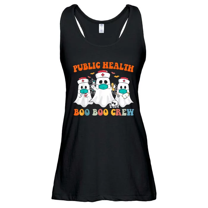 Boo Boo Crew For Public Health Nurse Halloween Scrub Ladies Essential Flowy Tank