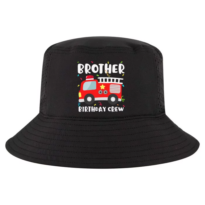 Brother Birthday Crew Fire Truck Party Firefighter Cool Comfort Performance Bucket Hat