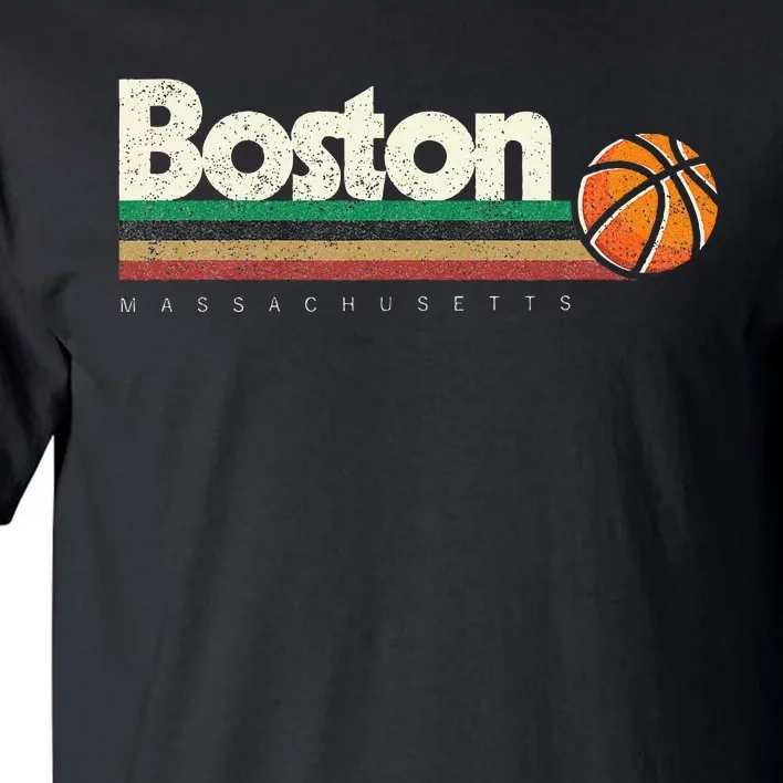 Basketball Boston City Bball Retro Stripes Tall T-Shirt