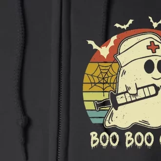 boo boo crew nurse halloween nurse costume out Full Zip Hoodie