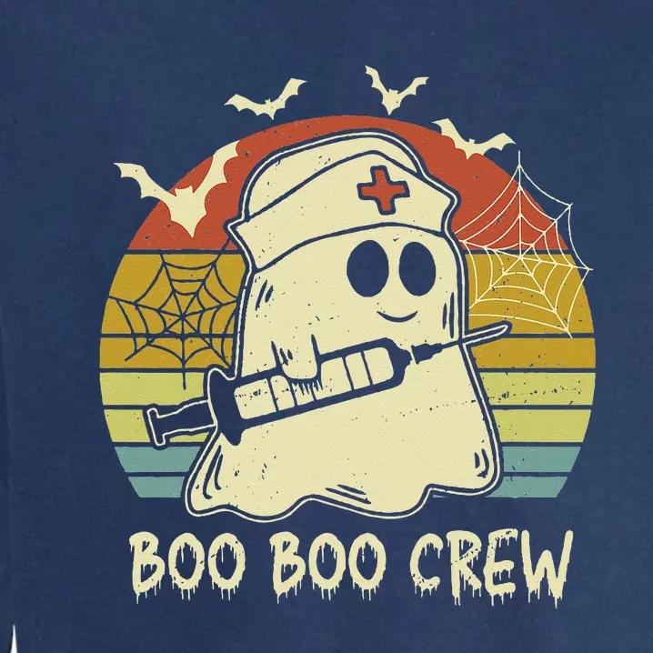 boo boo crew nurse halloween nurse costume out Garment-Dyed Sweatshirt