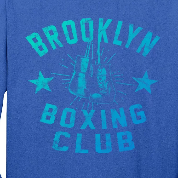 Brooklyn Boxing Club Vintage Distressed Boxing Gift Tall Long Sleeve T-Shirt