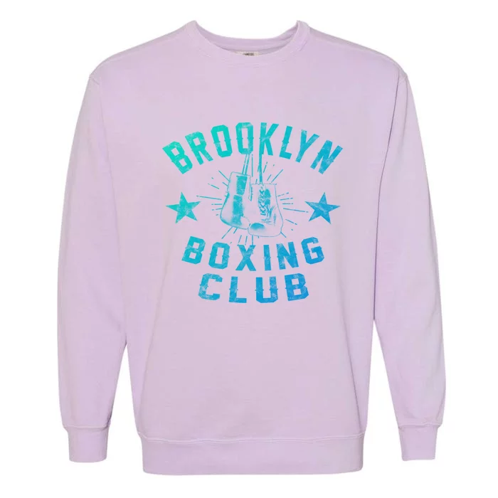 Brooklyn Boxing Club Vintage Distressed Boxing Gift Garment-Dyed Sweatshirt