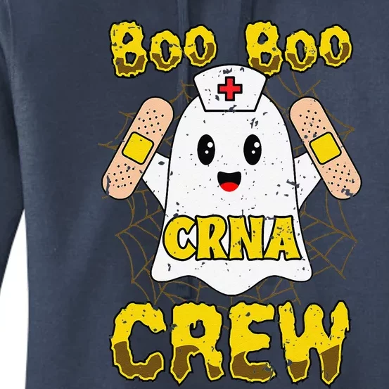 Boo Boo Crew Nurse Halloween CRNA Nurse For Women Women's Pullover Hoodie