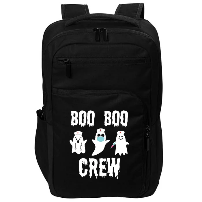 Boo Boo Crew Nurse Halloween Ghost Costume Impact Tech Backpack