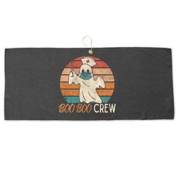 Boo Boo Crew Ghost Nurse Halloween Costume Nurses RN Vintage Large Microfiber Waffle Golf Towel