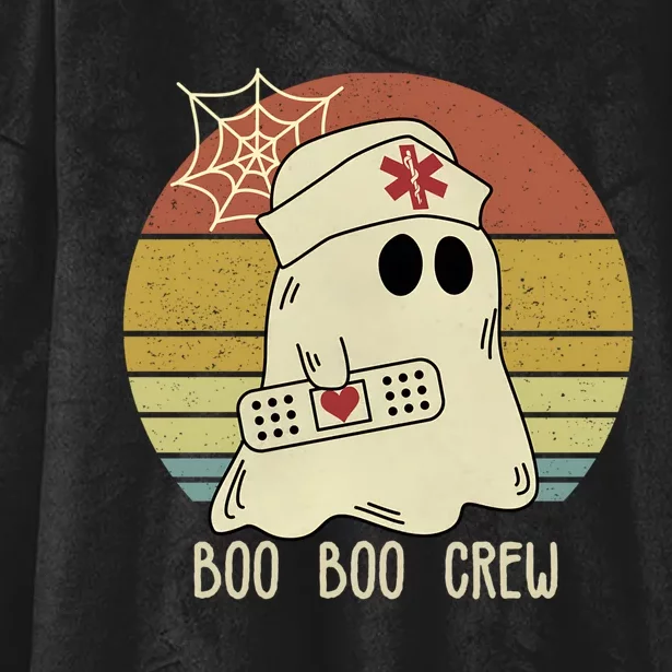 Boo Boo Crew Nurse Halloween Nurse Hooded Wearable Blanket