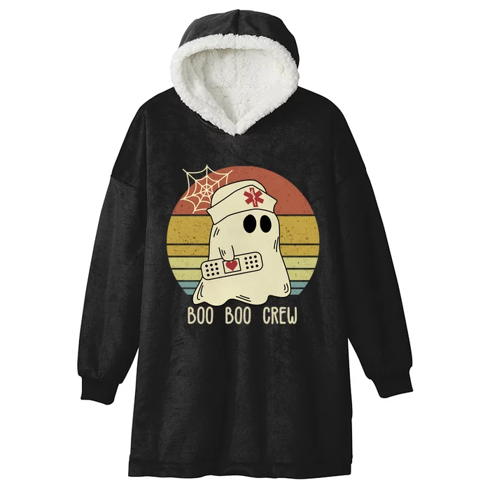 Boo Boo Crew Nurse Halloween Nurse Hooded Wearable Blanket