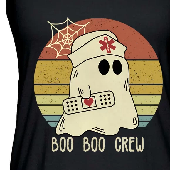 Boo Boo Crew Nurse Halloween Nurse Ladies Essential Flowy Tank