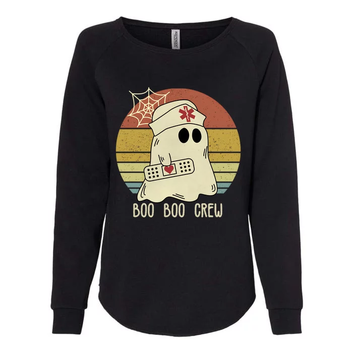 Boo Boo Crew Nurse Halloween Nurse Womens California Wash Sweatshirt