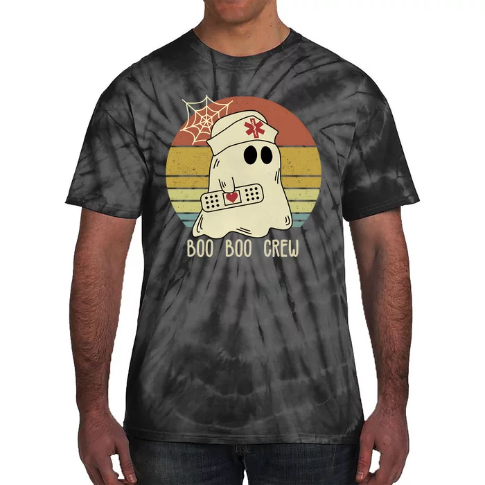 Boo Boo Crew Nurse Halloween Nurse Tie-Dye T-Shirt