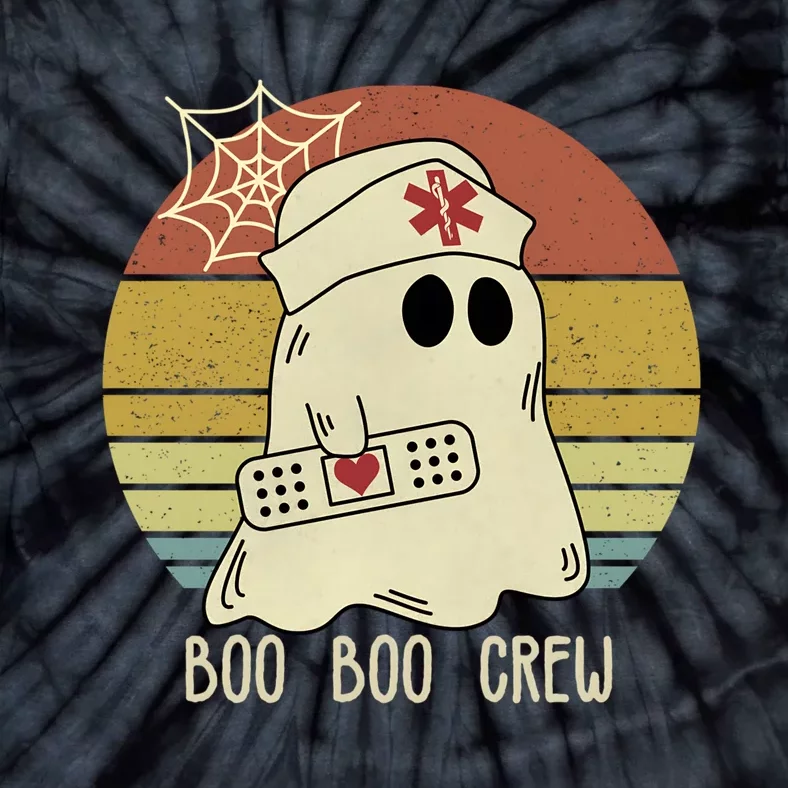 Boo Boo Crew Nurse Halloween Nurse Tie-Dye T-Shirt