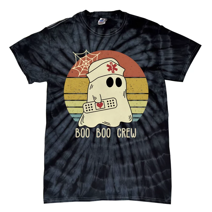 Boo Boo Crew Nurse Halloween Nurse Tie-Dye T-Shirt