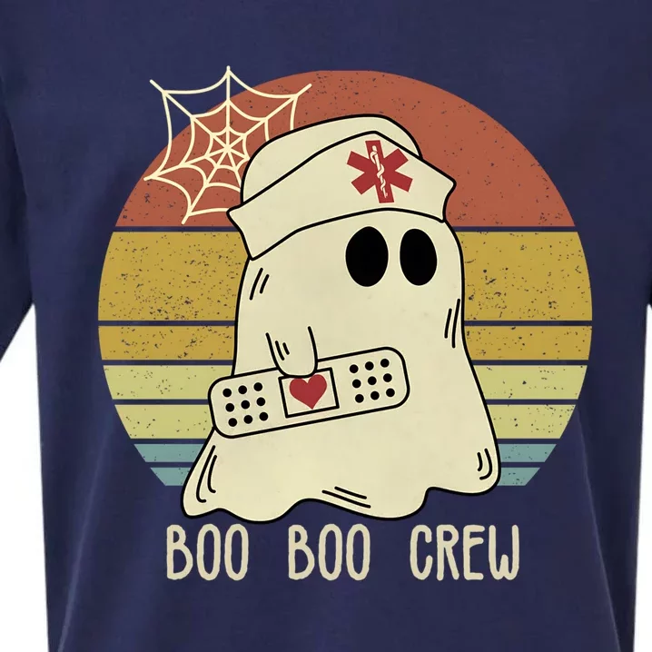 Boo Boo Crew Nurse Halloween Nurse Sueded Cloud Jersey T-Shirt