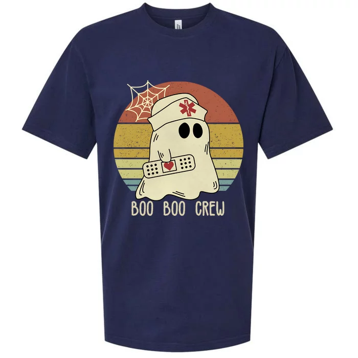 Boo Boo Crew Nurse Halloween Nurse Sueded Cloud Jersey T-Shirt