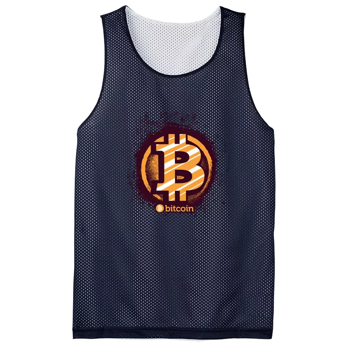 Bitcoin BTC Crypto Cryptocurrency Trader Mesh Reversible Basketball Jersey Tank