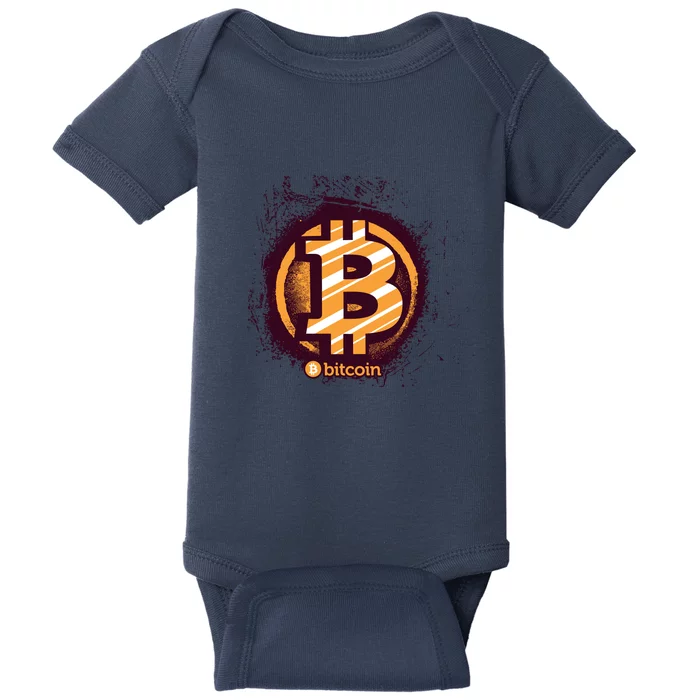 Bitcoin BTC Crypto Cryptocurrency Trader Baby Bodysuit