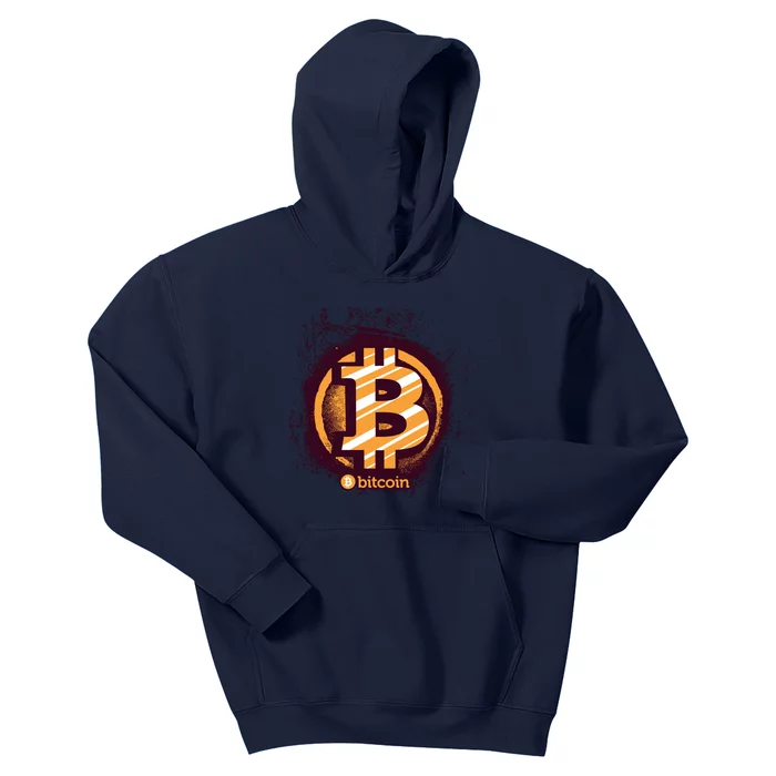 Bitcoin BTC Crypto Cryptocurrency Trader Kids Hoodie