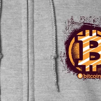 Bitcoin BTC Crypto Cryptocurrency Trader Full Zip Hoodie