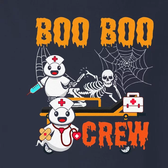 Boo Boo Crew Nurse Halloween Ghost Skeleton Nurses RN Toddler Long Sleeve Shirt