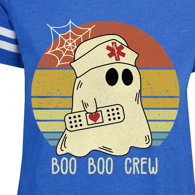 Boo Boo Crew Nurse Halloween Nurse For Women Enza Ladies Jersey Football T-Shirt