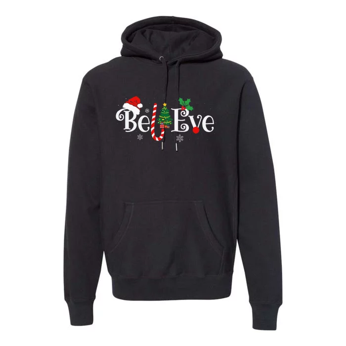 Best Believe Christmas Pajama Ever Xmas Family Premium Hoodie