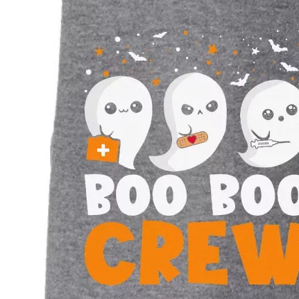 Boo Boo Crew Nurse Halloween Nurses Rn Ghost Costume Gift Doggie 3-End Fleece Hoodie