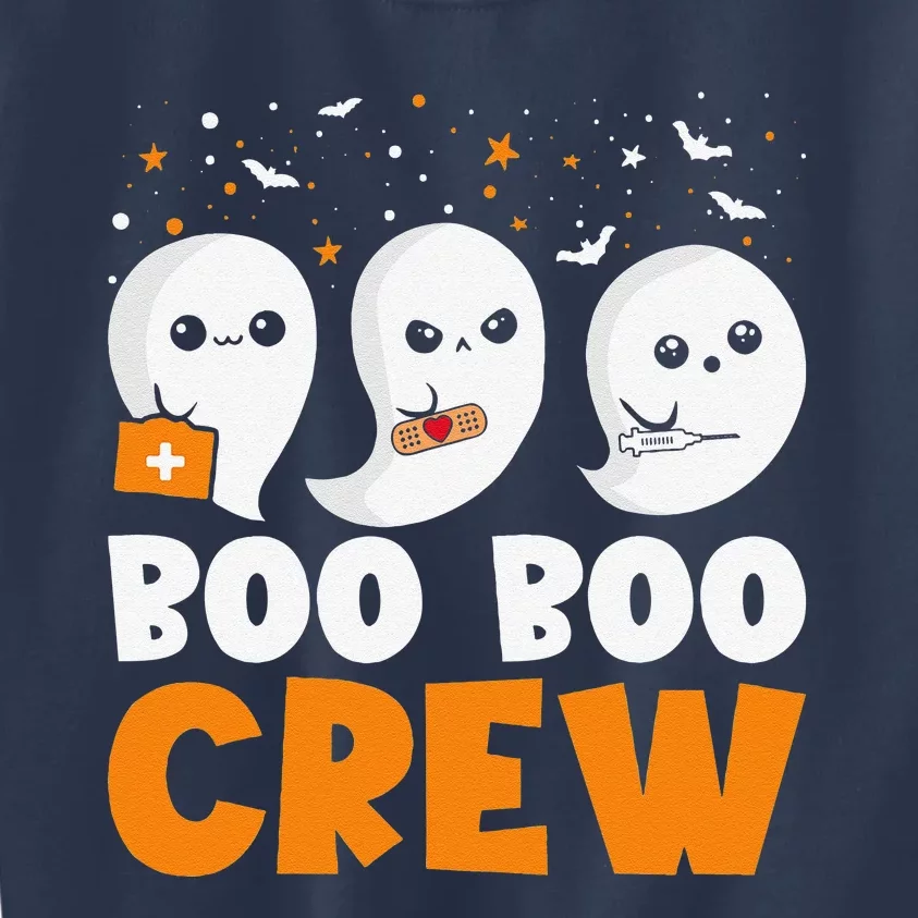 Boo Boo Crew Nurse Halloween Nurses Rn Ghost Costume Gift Kids Sweatshirt