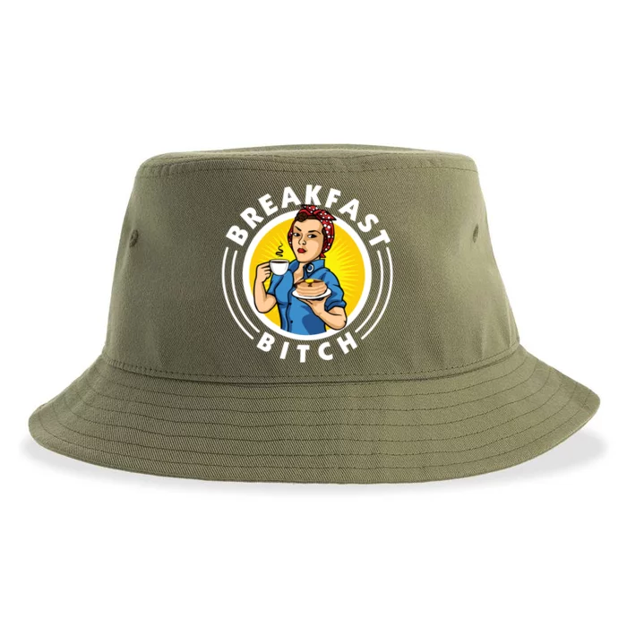 Breakfast Bitch Cute Gift Sustainable Bucket Hat