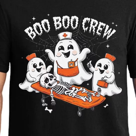 Boo Boo Crew Ghost Halloween Doctor Paramedic Emt Nurse Pajama Set