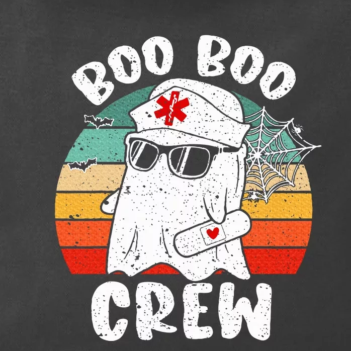 Boo boo Crew Nurse Halloween Ghost Costume Zip Tote Bag