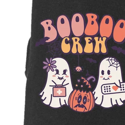 Boo Boo Crew Ghost Doctor Paramedic EMT Nurse Halloween Doggie 3-End Fleece Hoodie