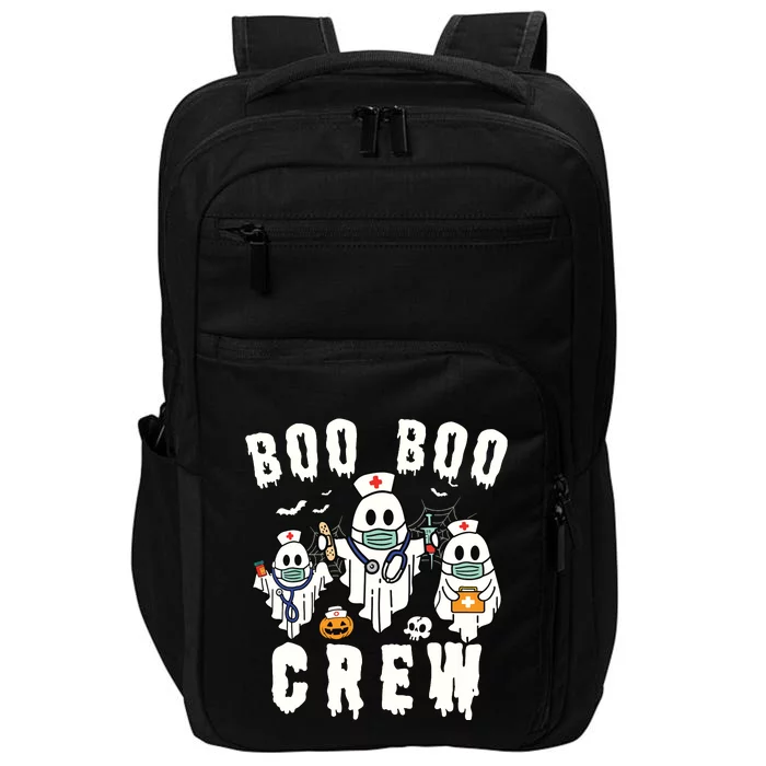 Boo Boo Crew Ghost Halloween Paramedic Nurse Rn Er Nicu Lpn Impact Tech Backpack