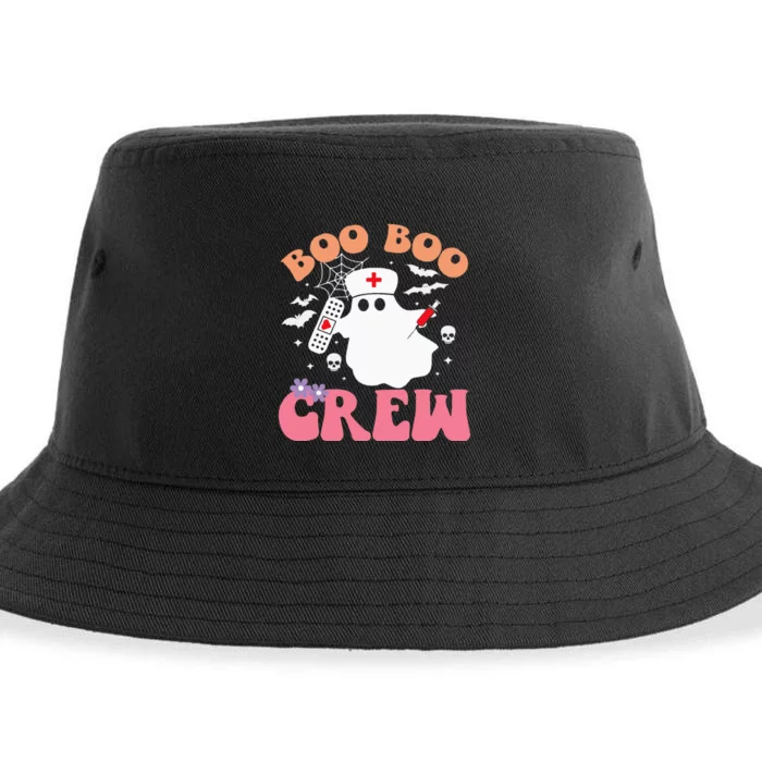 Boo Boo Crew quote Nurse cool Halloween Nurse Costume Sustainable Bucket Hat