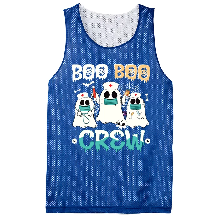 Boo Boo Crew Nurse Halloween Ghost Costume Mesh Reversible Basketball Jersey Tank