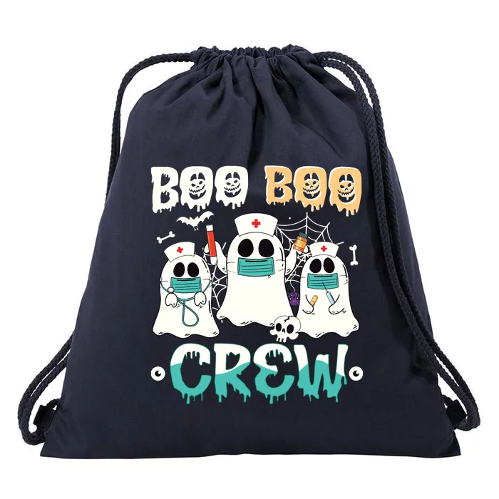 Boo Boo Crew Nurse Halloween Ghost Costume Drawstring Bag