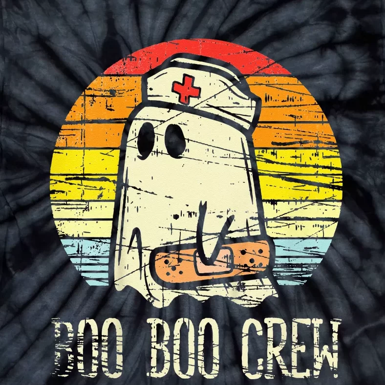 boo boo crew nurse halloween nurses rn ghost Tie-Dye T-Shirt