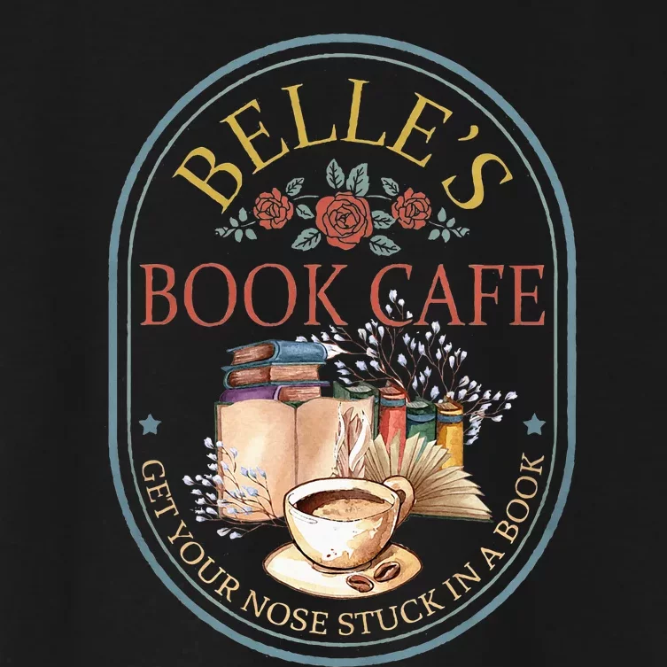 Belles Book Cafe Belle Book Women's Crop Top Tee