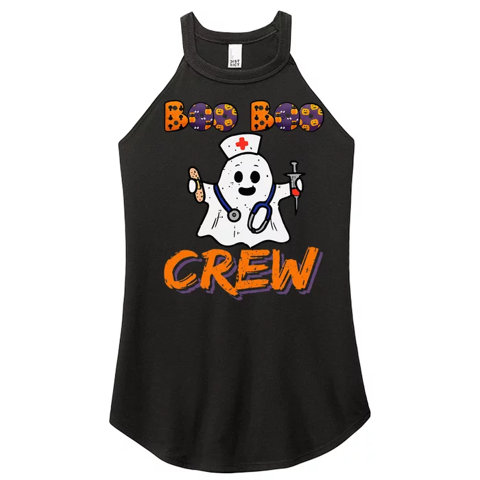 Boo Boo Crew Nurse Lazy Halloween Costume Gift Women’s Perfect Tri Rocker Tank